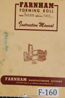 Farnham-Farnham Operation Instruction 1258-E Forming Roll Machine Manual-1258-E-01